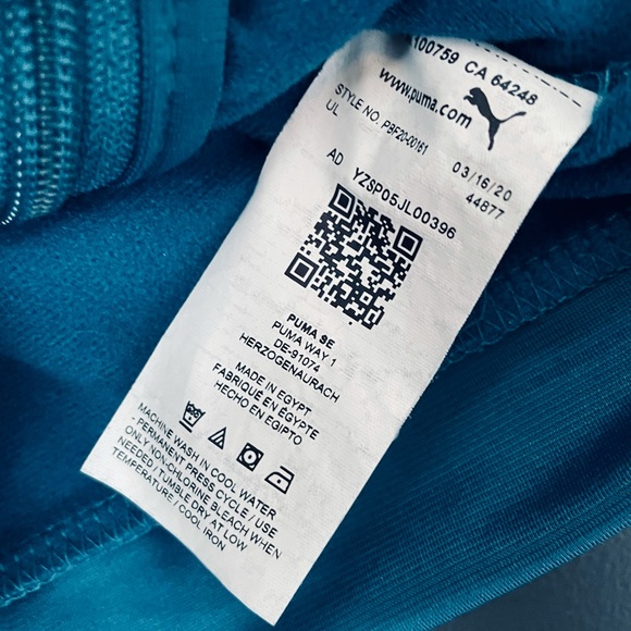 NWOT Puma boy blue track set ( jacket and pants ) 3T - Picture 4 of 8